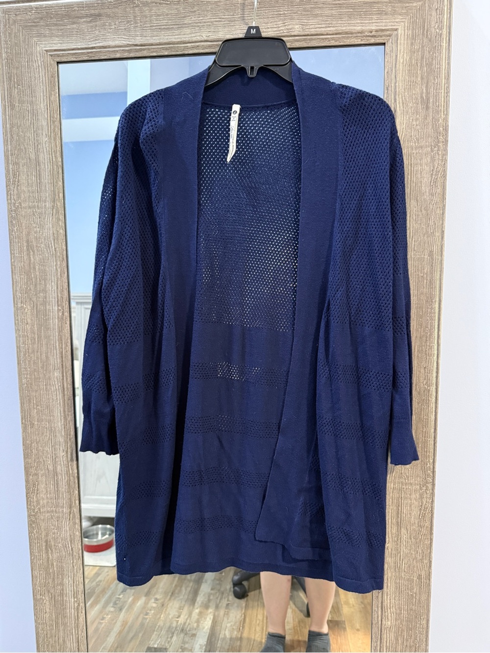 Open-Front Navy Knit Cardigan Sweater - Stitch Fix - Leo and Nicole
